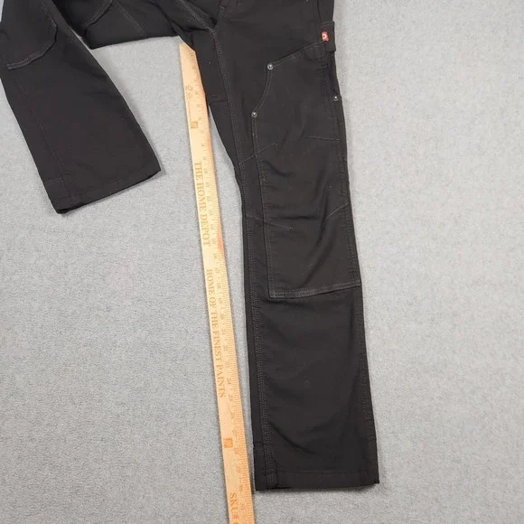 Dovetail Pants Womens 0 (26x30) Black Britt Utility Double Knee Work Cordura - Picture 14 of 15